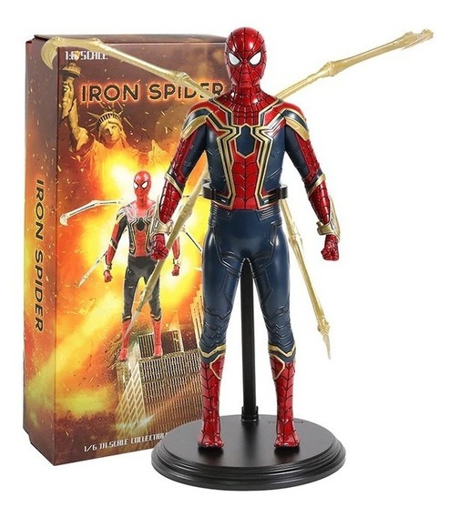 Estátua Homem Aranha Aranha de Ferro Iron Spider: Vingadores Guerra Infinita Avengers Infinity War Escala 1/6 - Crazy Toys