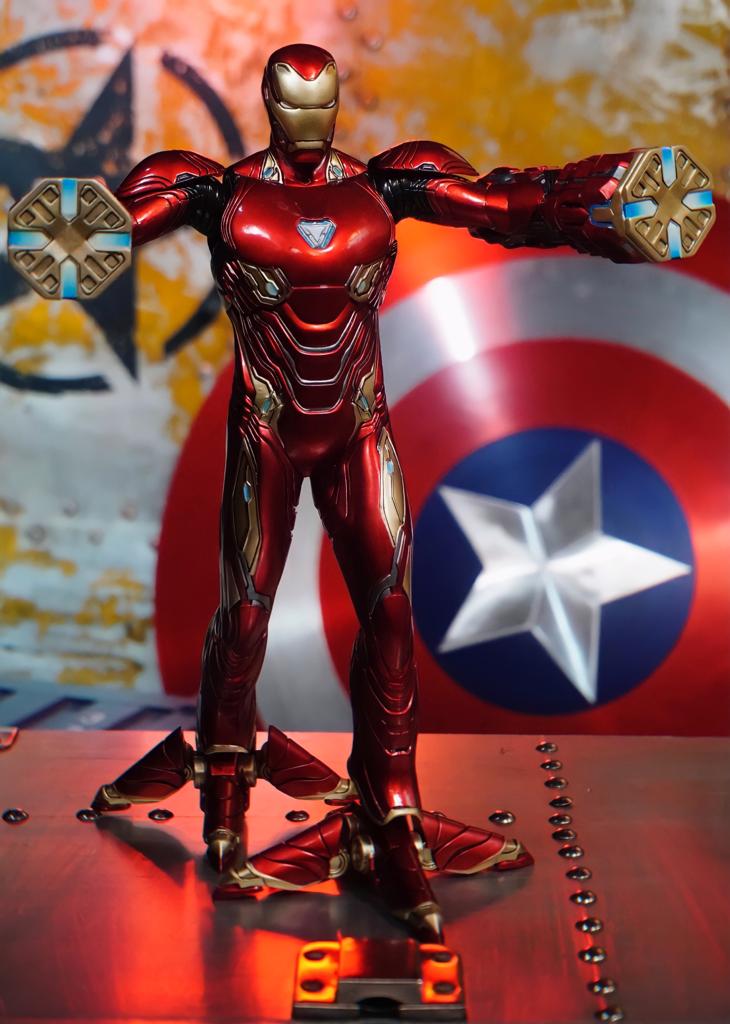 Action Figure Estátua Homem de Ferro Mark 50 Iron Man Mark 50: Vingadores Guerra Infinita Marvel Comics Escala 1/6 - Crazy Toys Estilo Hot Toys