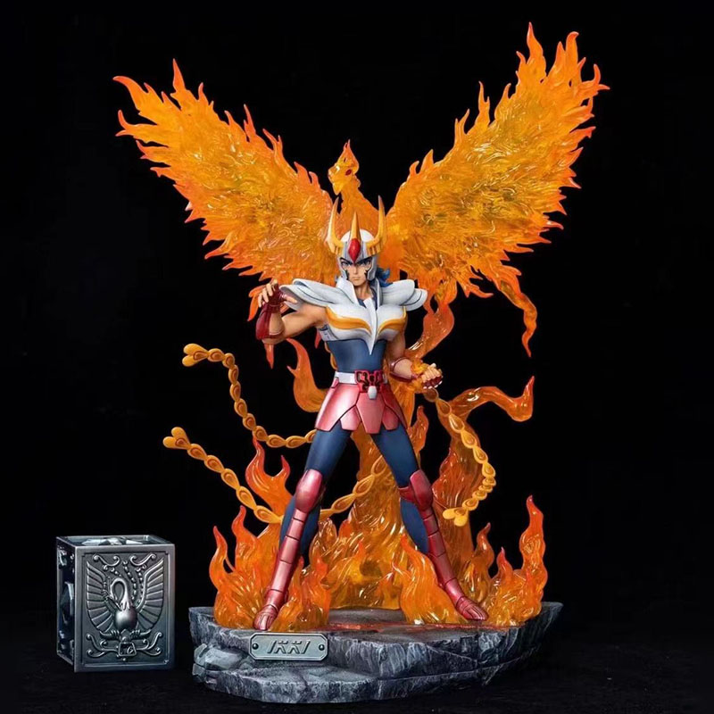 Estátua Ikki de Fênix Espirito da Fênix Phoenix: Os Cavaleiros do Zodíaco Saint Seiya Escala 1/6  Anime Mangá - MKP