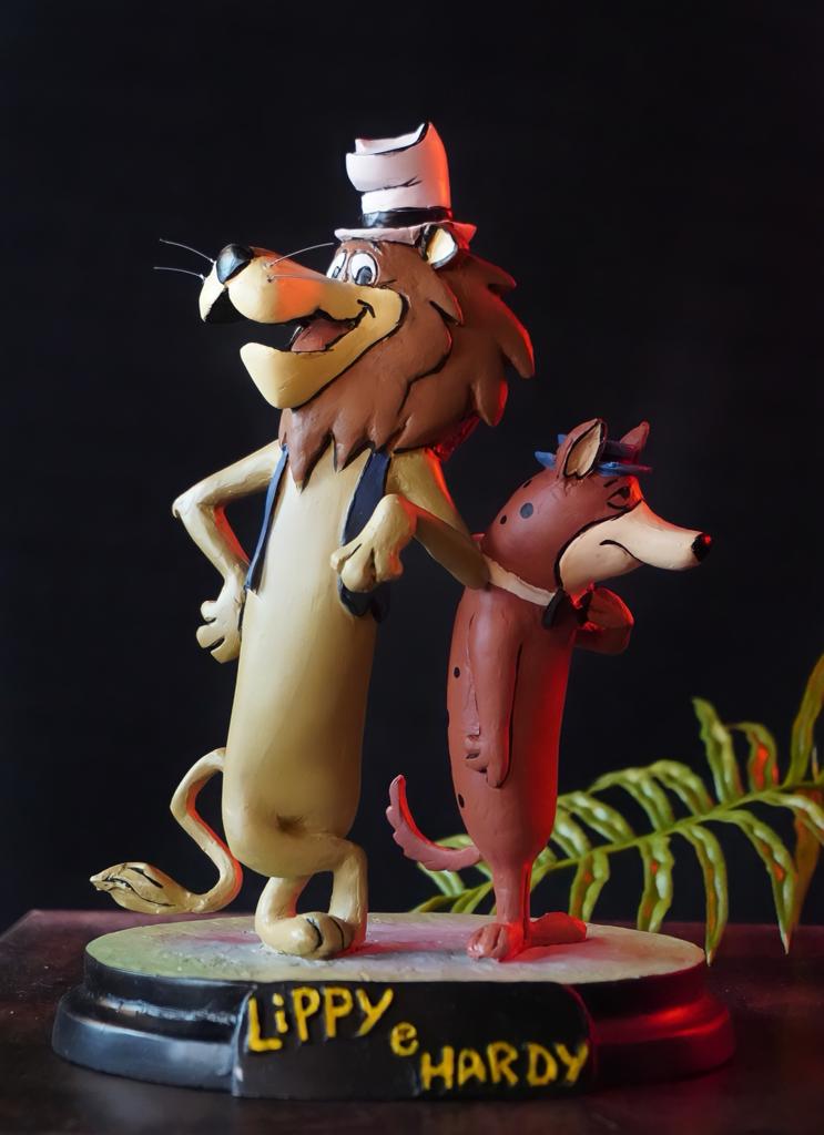 Estátua Lippy the Lion & Hardy Har Har: Hanna Barbera