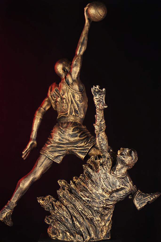 Estátua Michael Jordan n° 23 Chicago Bulls - Dunk City - Fanatic Studios