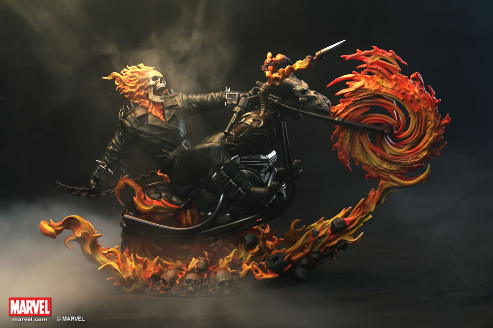 Estátua Motoqueiro Fantasma Ghost Rider: Marvel Comics - XM Studios -  Toyshow Tudo de Marvel DC Netflix Geek Funko Pop Colecionáveis