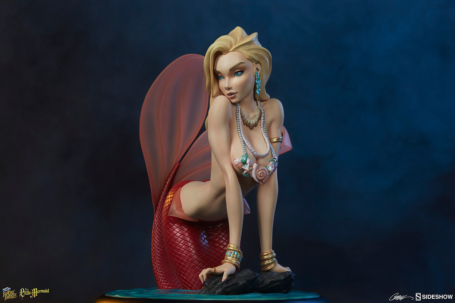 Estátua Princesa Ariel: Pequena Sereia The Little Mermaid Fairytale Fantasies Collection - Sideshow