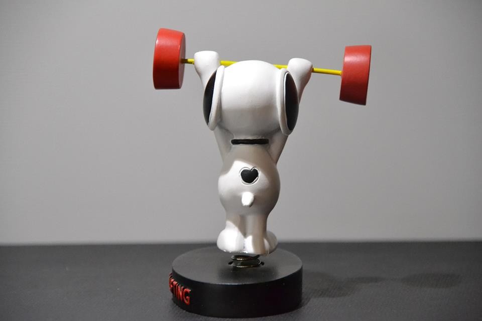 Estatueta Peanuts Snoopy Exercícios