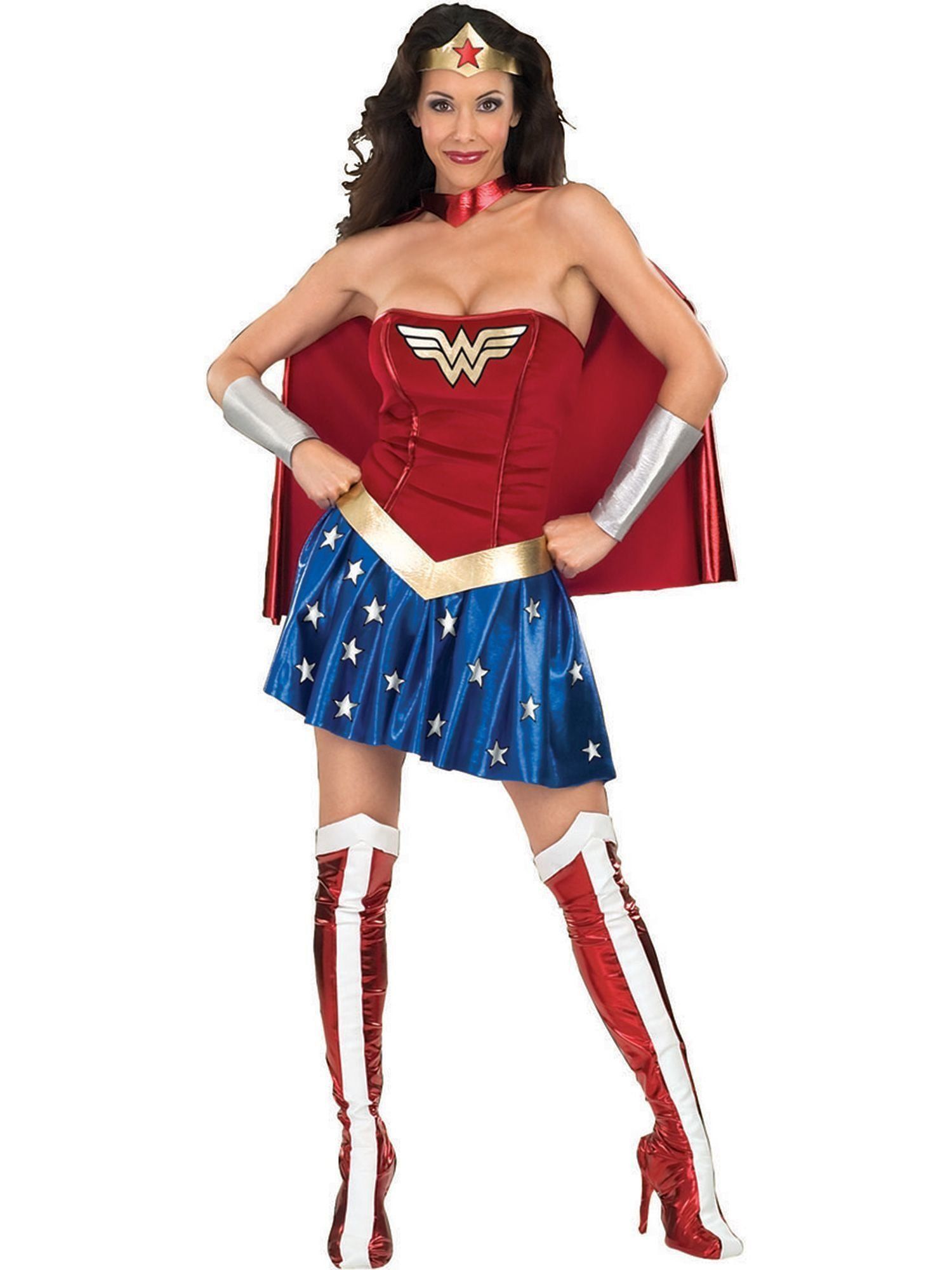 Fantasia Adulto Feminino: Mulher Maravilha (Wonder Woman) (Apenas Venda Online)