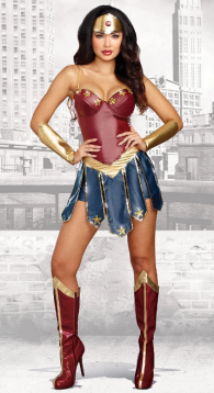 Fantasia Mulher Maravilha Wonder Woman DC Comics - MKP