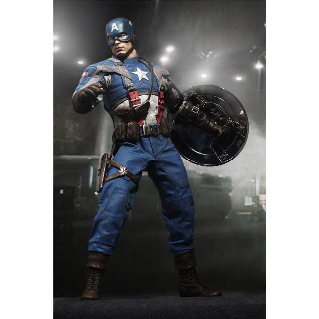 Action Figure Capitão América (Captain America): Capitão América O Primeiro Vingador (Captain America First Avenger) Escala 1/6 (MMS156) - Hot Toys
