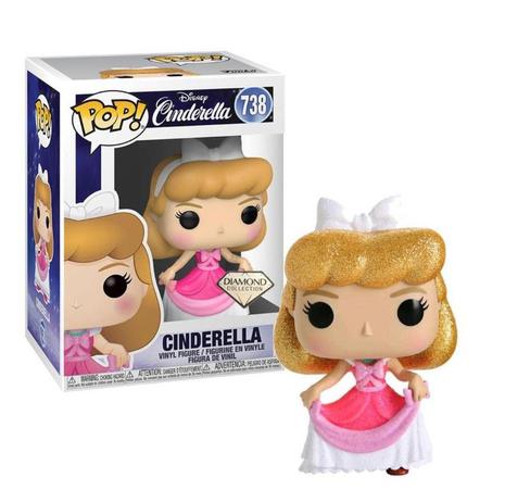 Funko Pop! Cinderella: Cinderella Diamond Collection Edição Especial Special Edition Disney #738 - Funko