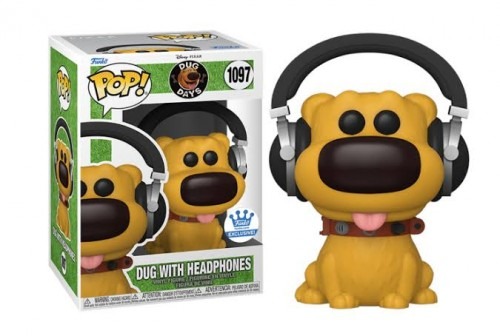 Funko Pop! Dug Com Headphones: Dug Days Up Altas Aventuras Disney #1097 - Funko