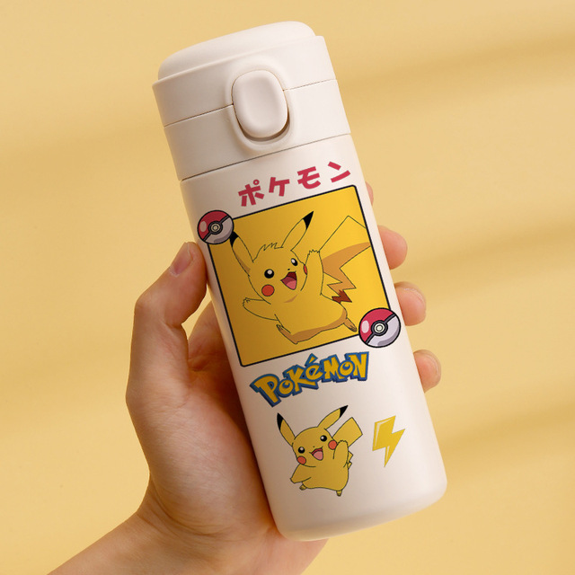 Garrafa Térmica Aço Inox Happy Pikachu: Pokémon 450ml - MKP