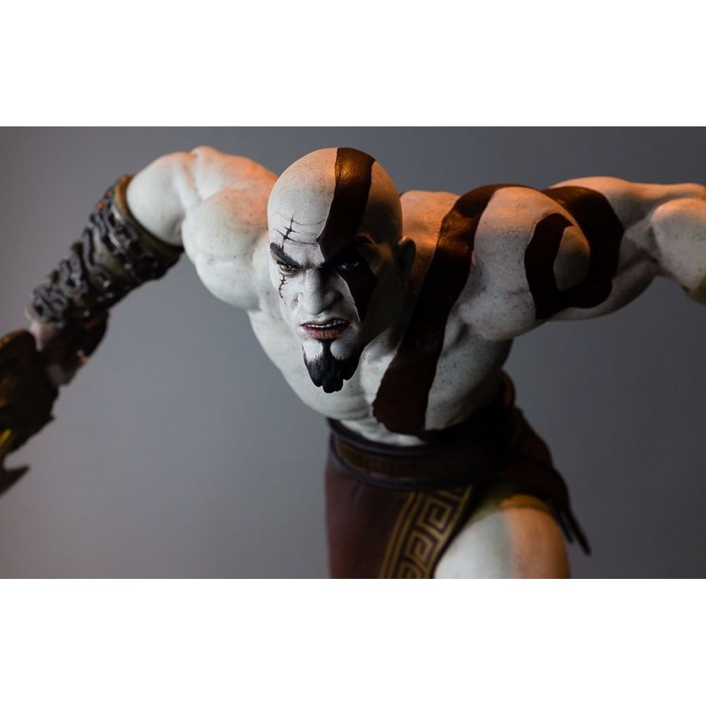 God Of War Lunging Kratos Estátua Escala 1/4 - Gaming Heads