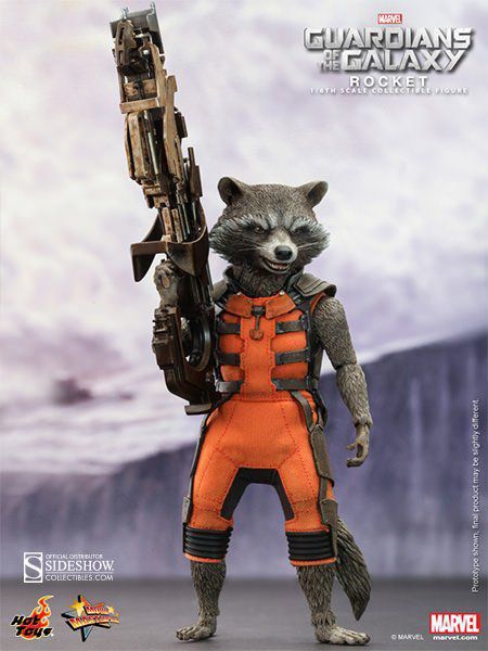 Action Figure Rocket Raccoon: Guardiões da Galáxia (Guardians of the Galaxy) Escala 1/6 (MMS252) - Hot Toys 