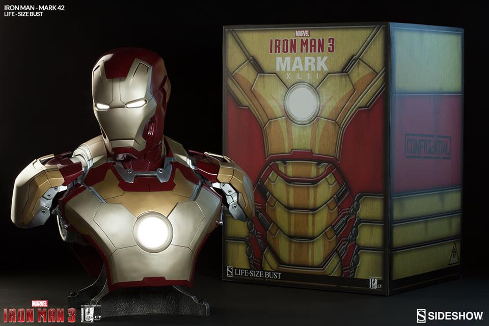 Iron Man 3 Life-Size Iron Man Mark 42 (Busto) - Sideshow