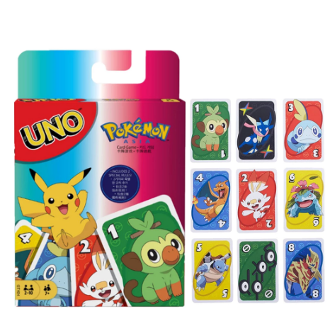 Jogo de Carta Card Game Uno Pokémon - Mattel Games - MKP