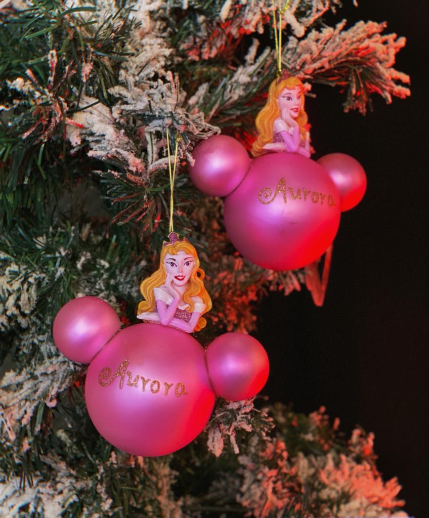 Kit Com 2 Enfeites Árvore de Natal Christmas Geek Princesa Aurora: A Bela Adormecida - Disney