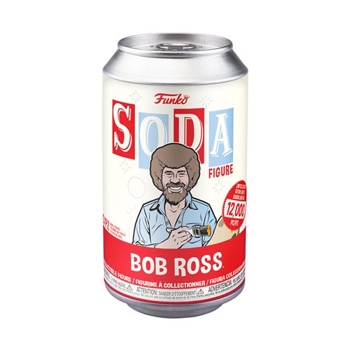 PRÉ VENDA: Lata Pop! Bob Ross: The Joy of Painting Vinyl Soda: ( Edição Limitada) - Funko