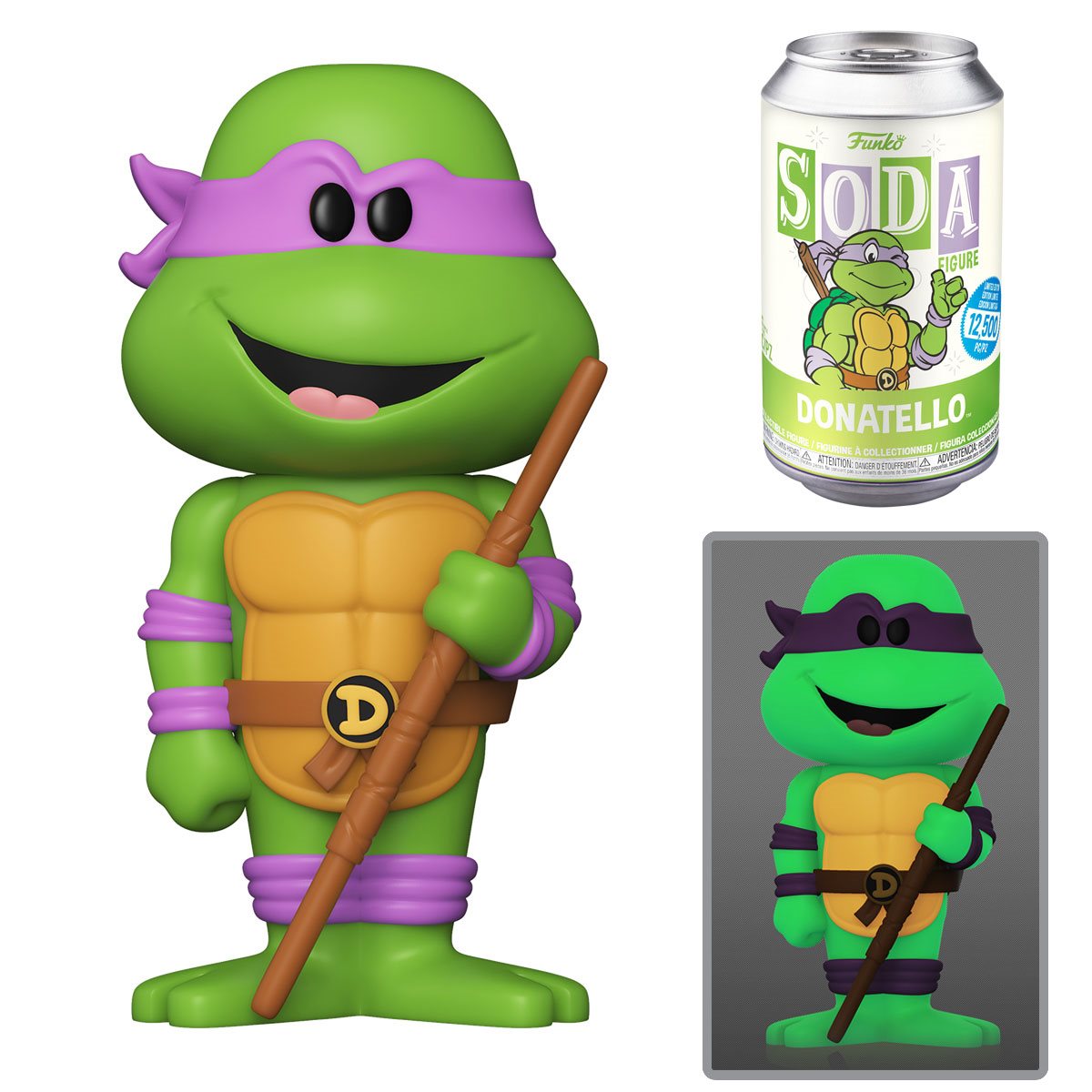 PRÉ VENDA: Lata Pop! Donatello : Tartarugas Ninjas - TMNT Vinyl Soda: ( Edição Limitada) - Funko