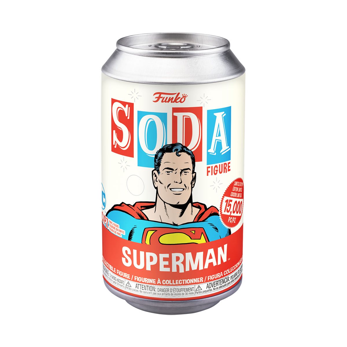 PRÉ VENDA: Lata Pop! Superman: DC Comics Vinyl Soda: ( Edição Limitada) - Funko