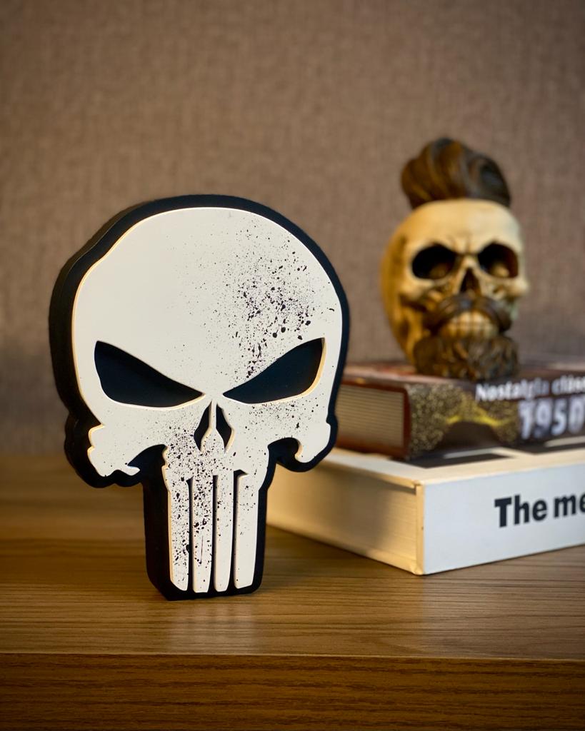 Logo 3D O Justiceiro (The Punisher)