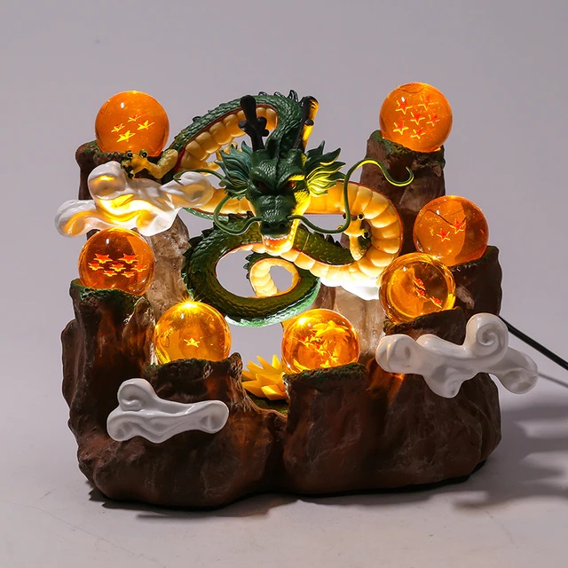 Luminária Estátua Com Diorama Shenlong e Esferas do Dragão: Dragon Ball Z - MKP
