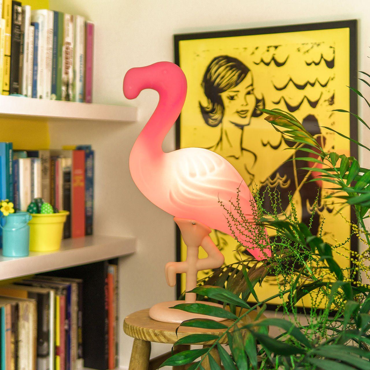 Luminária 3D Flamingo (Salmão) - Usare - EV