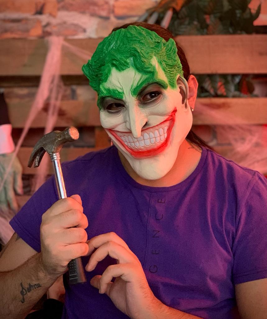 Máscara Coringa Joker: DC Comics  Terror Halloween Dia das Bruxas