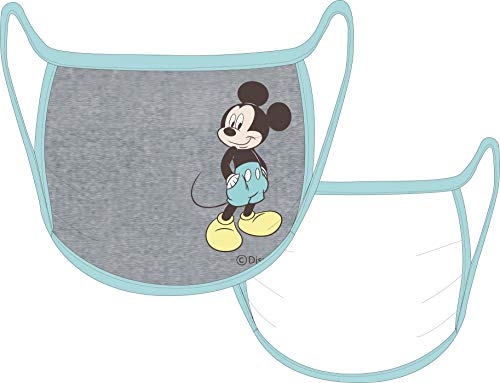 Máscara Tripla Camada Tecido Personalizada Geek Adulto Mickey AzuMickey e Minnie Mouse Reutilizável Prime Oficial Disney
