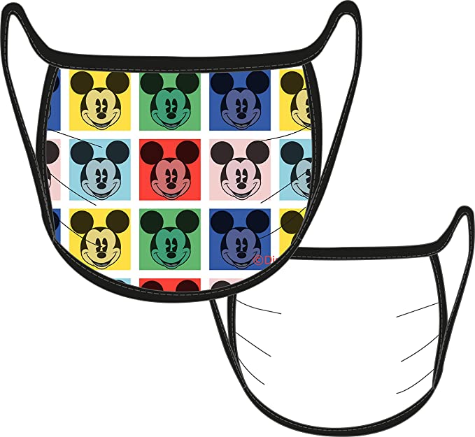 Máscara Tripla Camada Tecido Personalizada Geek Adulto Mickey Quadrinhos: Mickey e MinnReutilizável Prime Oficial Disney