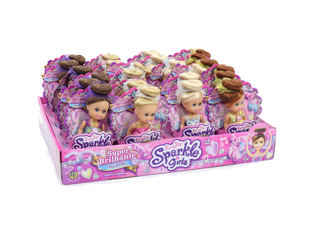 Mini Boneca Bailarina Super Brilhante: Sparkle Girlz (Sortido) - DTC