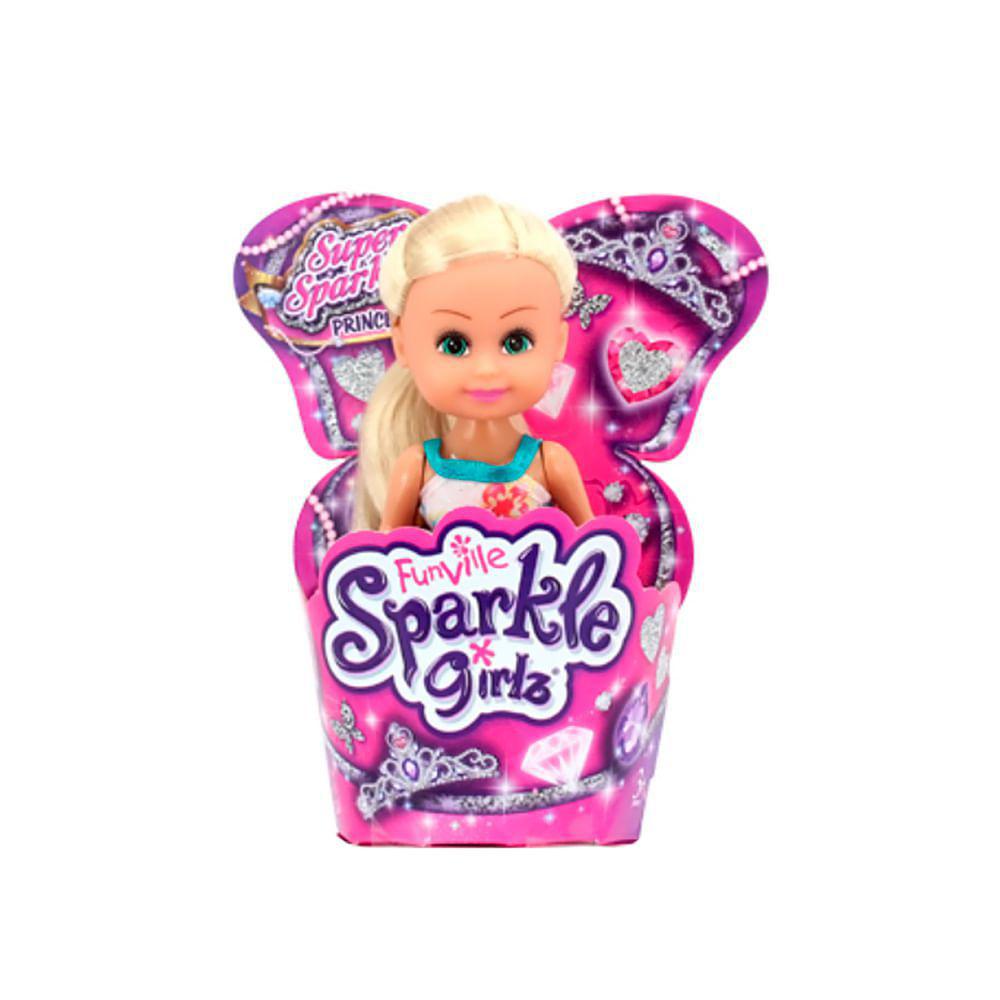 Mini Boneca Princesa Super Brilhante: Sparkle Girlz (Sortido) - DTC