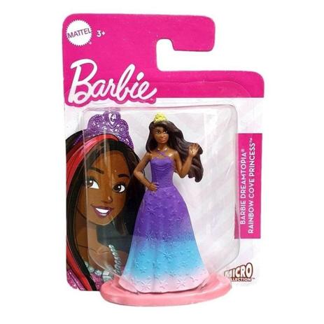 Mini Figura Colecionável Barbie Dreamtopia Rainbow Cove Princess