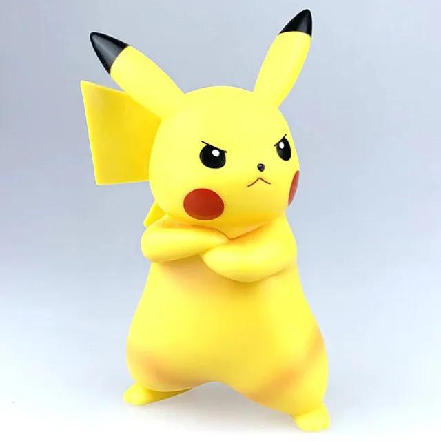Figura Estátua Pikachu Irritado Pokémon 18 cm