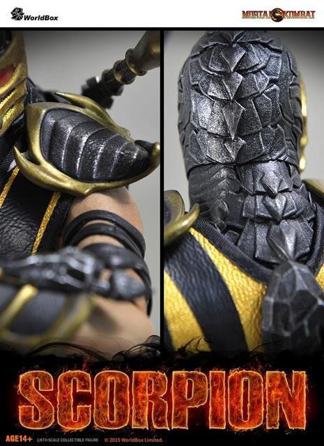 Boneco Scorpion: Mortal Kombat Escala 1/6 - WorldBox (Apenas Venda Online)