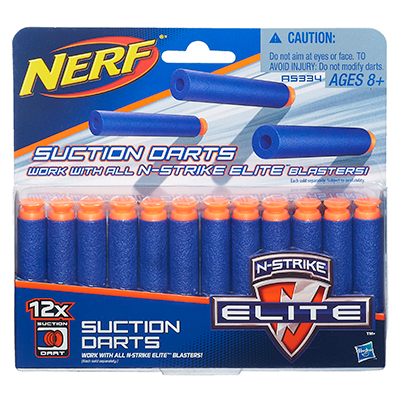 Nerf Dardos ( Refil ) Succção N-STrike Elite 12-Pack - Hasbro