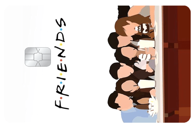 Película Adesiva Geek Cartão de Crédito e Débito Friends Personagens - EV