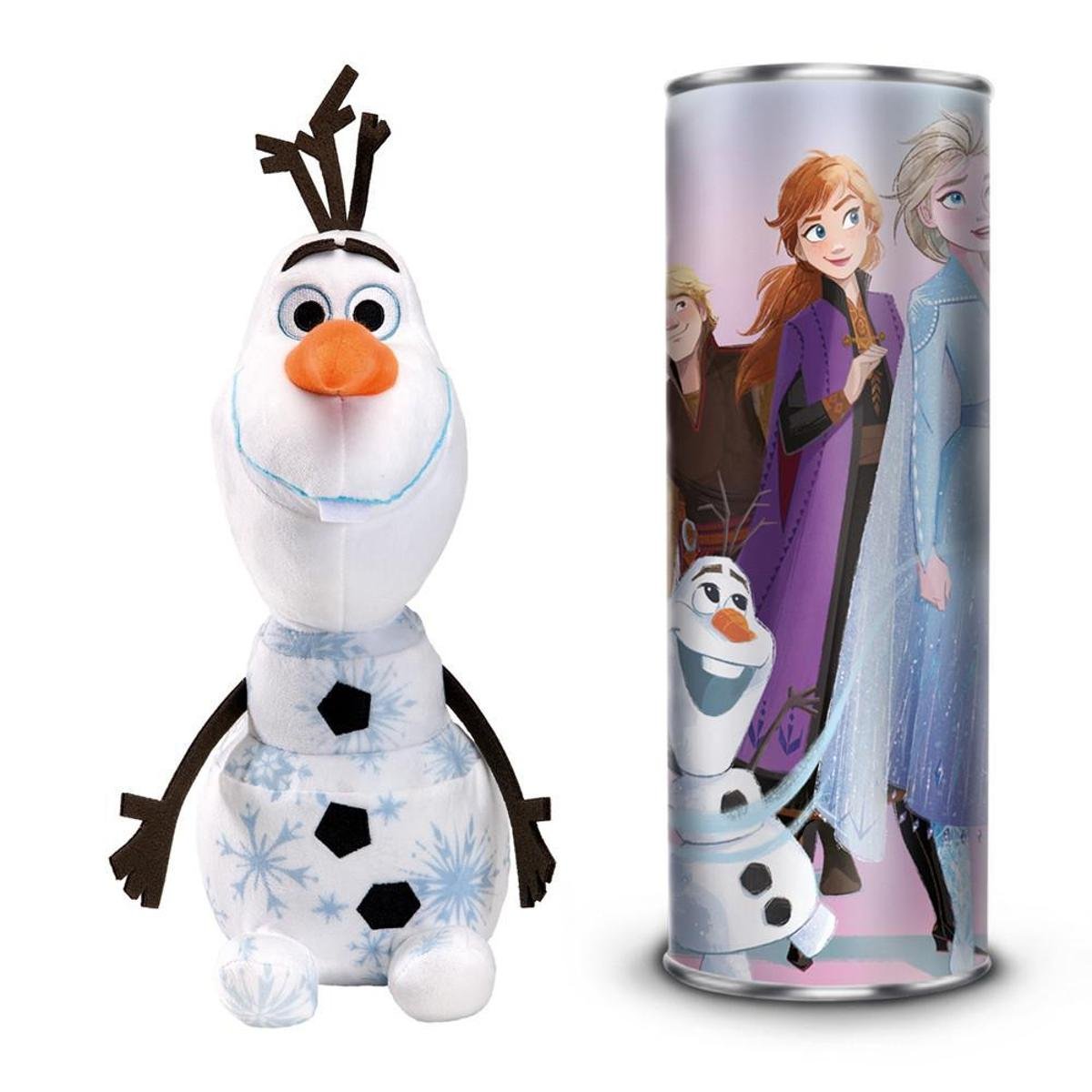 Pelúcia Pop na Latinha Boneco De Neve Olaf: Frozen Disney 16cm - FUN