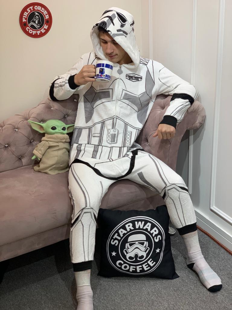 Pijama Macacão (Kigurumi) Adulto Stormtrooper: Star Wars