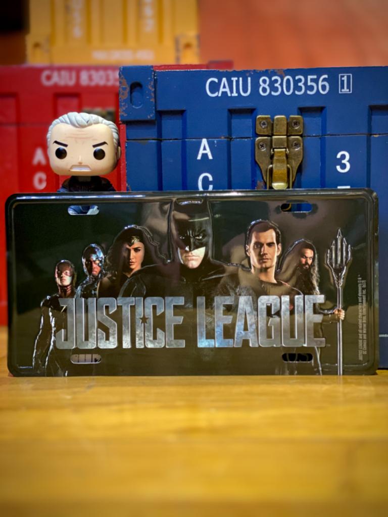 Placa de Carro: Liga da Justiça (Justice League) Dc Comics - Urban