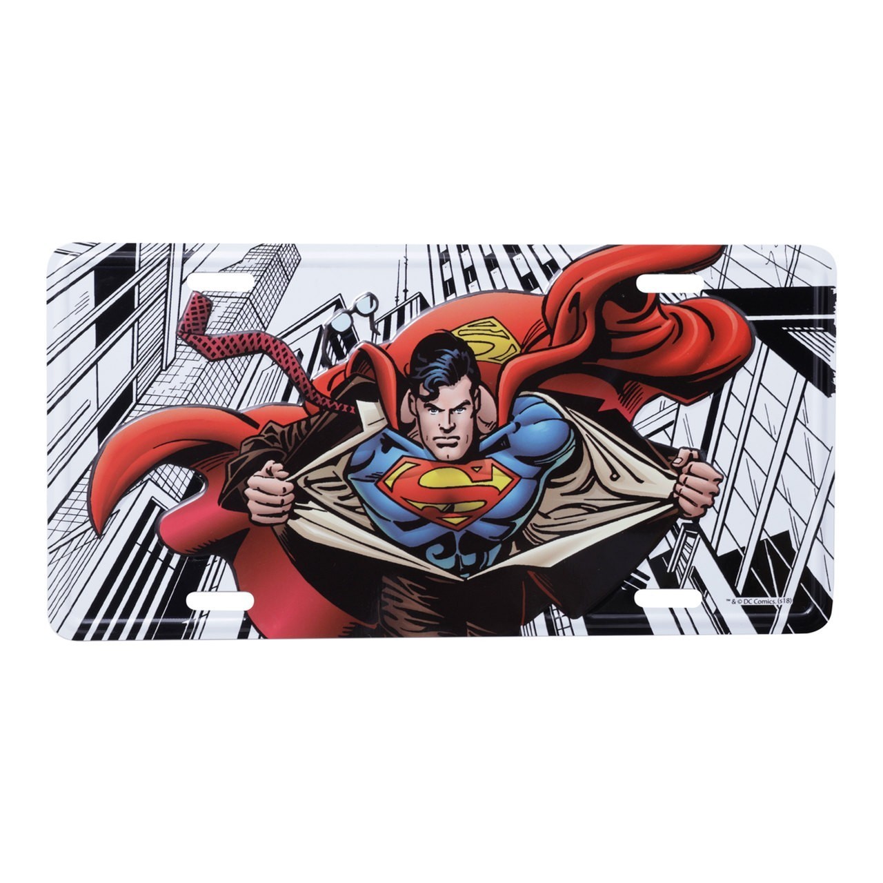 Placa de Carro: Super Homem Superman Dc Comics - Urban