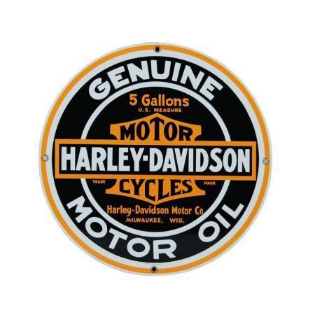 Placa Personalizada Redonda - Harley Davidson