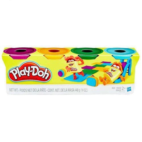 Play-Doh: 4 Potes de Massinha de Cores Sortidas (Massinha de Modelar)