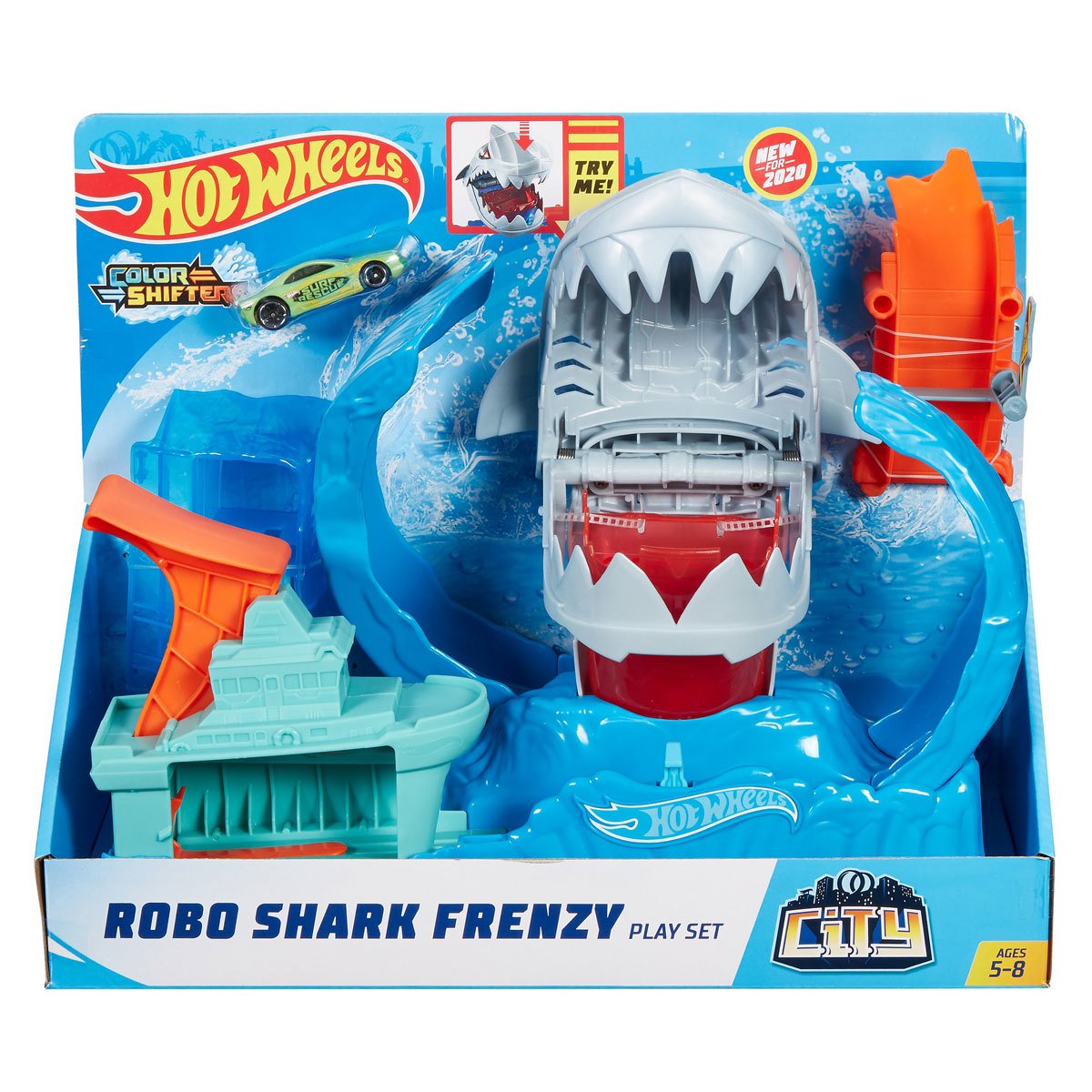 Pista ( Play Set ): Robo Shark Frenzy - Hot Wheels