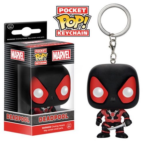 Funko Pocket Pop Keychains (Chaveiro) Deadpool (Black Suit Version): Marvel - Funko (Apenas Venda Online)