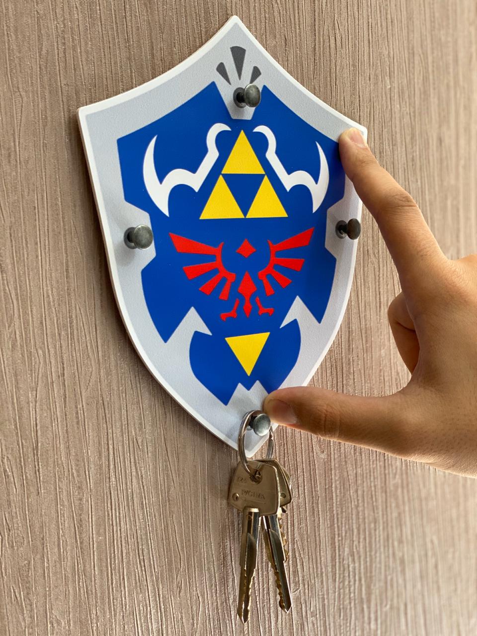 Porta Chave The Legend Of Zelda: Escudo de Hyrule: (Hyrule Shield)