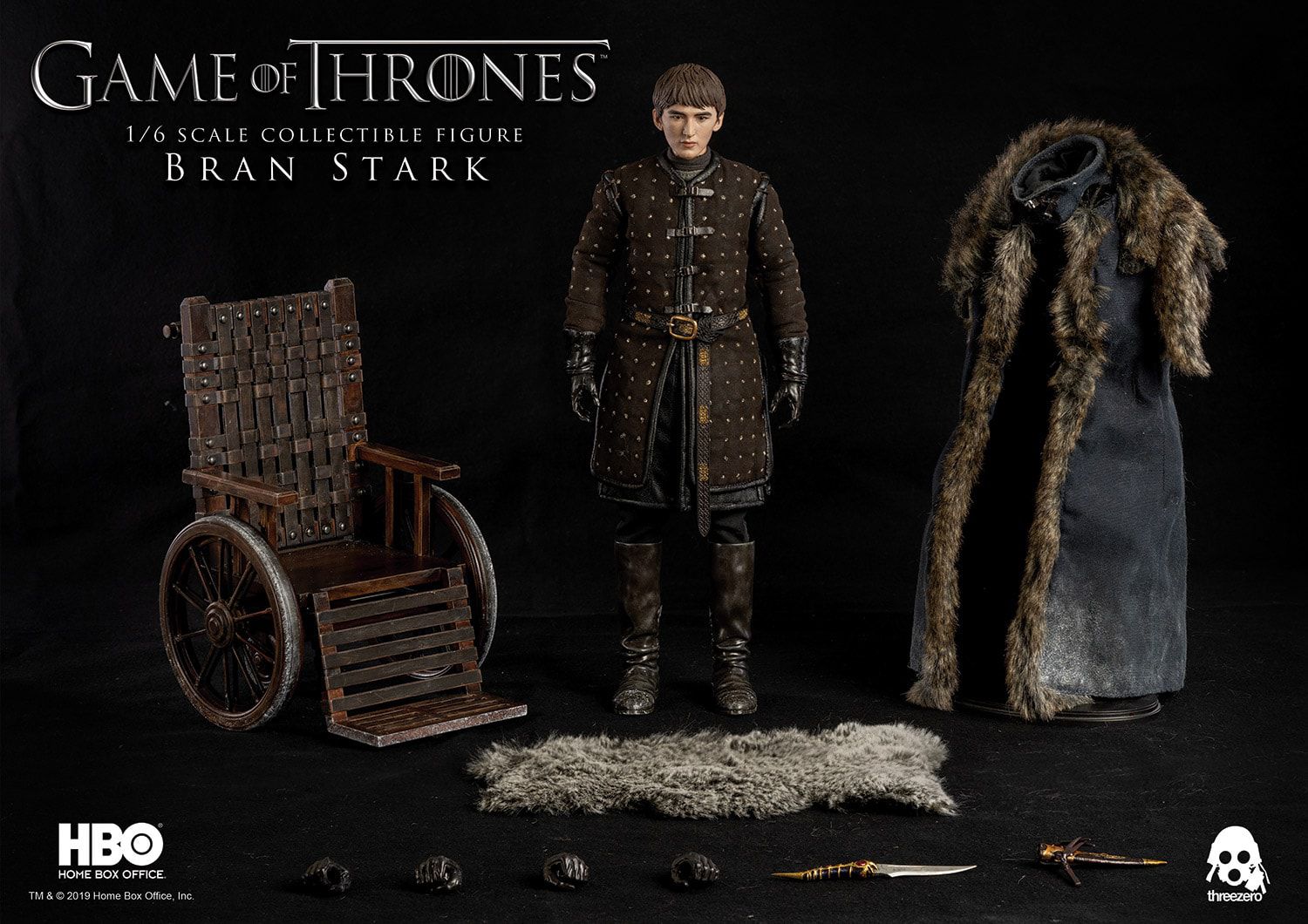 PRÉ VENDA: Action Figure Bran Stark: Game of Thrones (Escala 1/6) Boneco Colecionável - Threezero