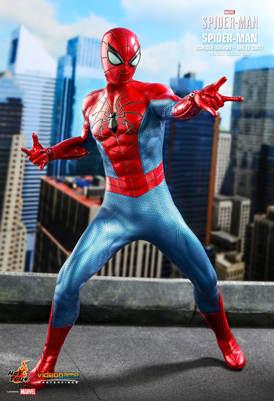 Action Figure Homem-Aranha Armadura Aranha MK4 Spider-Man Spider Armor - MK IV Marvel Escala 1/6 VGM043 - Hot Toys