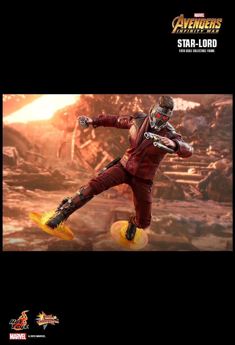 Action Figure Senhor Das Estrelas Star-Lord: Vingadores Guerra Infinita (Avengers Infinity War) (MMS539) Escala 1/6 - Hot Toys