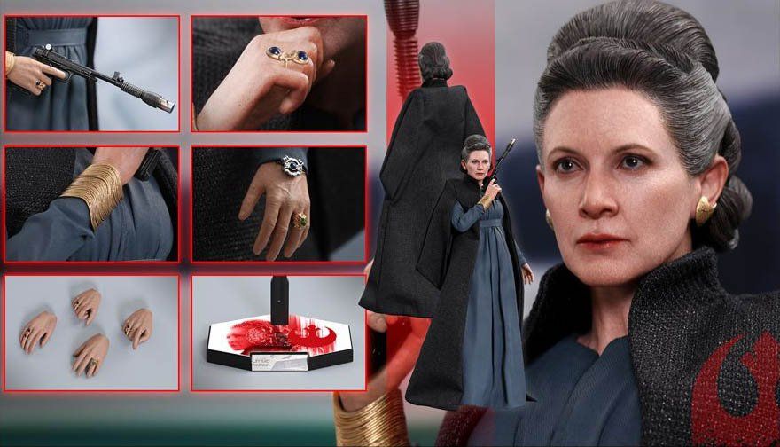 Boneco Leia Organa: Star Wars The Last Jedi (MMS459) Escala 1/6 - Hot Toys 