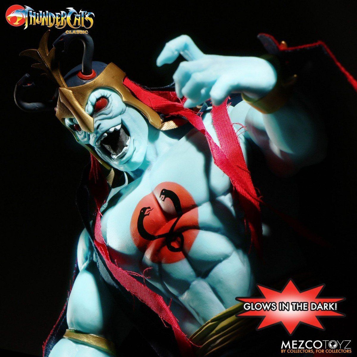 Boneco Mumm-Ra: Thundercats Mega Scale (Versão Exclusiva que Brilha no Escuro) - Mezco