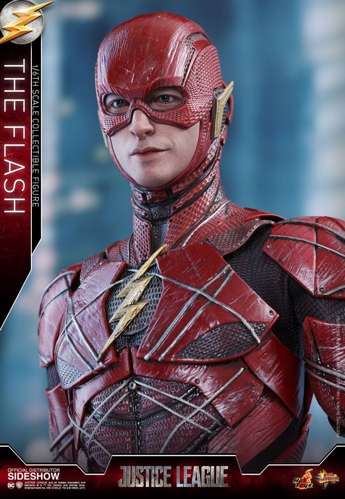 Action Figure The Flash: Liga da Justiça (Justice League) MMS448 (Escala 1/6) - Hot Toys